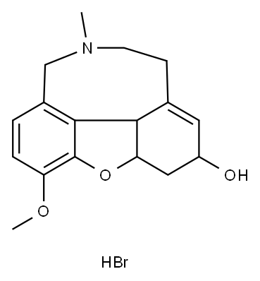 氢溴酸加兰他敏, 69353-21-5, 结构式