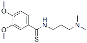 3,4-Dimethoxy-N-[3-(dimethylamino)propyl]benzothioamide 结构式