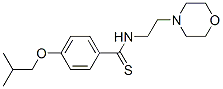 p-Isobutoxy-N-(2-morpholinoethyl)benzothioamide Structure
