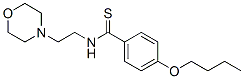 p-Butoxy-N-(2-morpholinoethyl)benzothioamide Structure