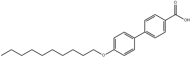 4'-正癸氧基联苯-4-羧酸 结构式