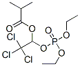Phosphoric acid diethyl 1-(isobutyryloxy)-2,2,2-trichloroethyl ester Structure