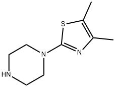 1-(4,5-Dimethyl-2-thiazolyl)-piperazine 结构式