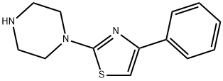 1-(4-苯基-1,3-噻唑-2-基)哌嗪盐酸盐 结构式