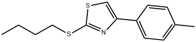 2-(Butylthio)-4-(4-methylphenyl)thiazole 结构式
