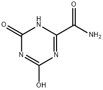 4-羟基-6-氧代-1,6-二氢-1,3,5-三嗪-2-甲酰胺, 69391-08-8, 结构式