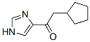 2-Cyclopentyl-1-(1H-imidazol-4-yl)ethanone 结构式