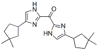3,3-Dimethylcyclopentyl(1H-imidazol-2-yl) ketone 结构式