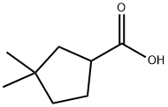 3,3-Dimethylcyclopentanecarboxylic acid Structure