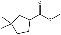 3,3-Dimethylcyclopentanecarboxylic acid methyl ester Structure