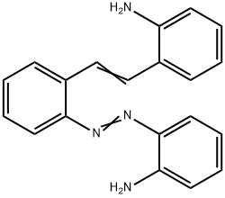 2-[2-[2-[(2-Aminophenyl)azo]phenyl]ethenyl]benzenamine 结构式