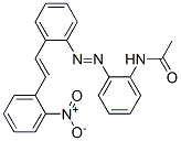 N-[2-[[2-[2-(2-Nitrophenyl)ethenyl]phenyl]azo]phenyl]acetamide 结构式