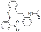 N-[2-[2-[2-[(2-Nitrophenyl)azo]phenyl]ethenyl]phenyl]acetamide 结构式