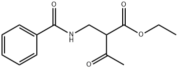 ETHYL 2-(N-BENZOYLAMINOMETHYL)-3-OXOBUTYRATE, 69396-18-5, 结构式