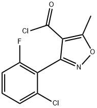 3-(2-氯-6-氟苯基)-5-甲基异唑-4-甲酰氯 结构式