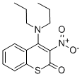 1-Thiocoumarin, 4-dipropylamino-3-nitro- Structure