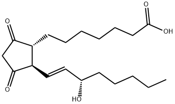 9,11-DIOXO-15S-HYDROXY-PROST-13E-EN-1-OIC ACID 结构式