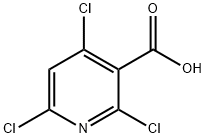 2,4,6-三氯-3-吡啶甲酸 结构式