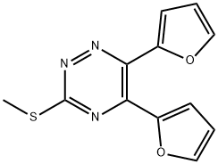 5,6-Bis(2-furyl)-3-methylthio-1,2,4-triazine 结构式