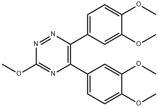 5,6-Bis(3,4-dimethoxyphenyl)-3-methoxy-1,2,4-triazine Structure