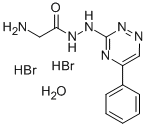 GLYCINE, 2-(5-PHENYL-3-as-TRIAZINYL)HYDRAZIDE, DIHYDROBROMIDE, HYDRATE 结构式