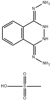 2,3-dihydrophthalazine-1,4-dione dihydrazone monomethanesulphonate Structure