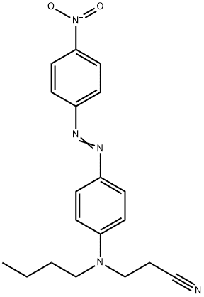 3-[butyl[4-[(4-nitrophenyl)azo]phenyl]amino]propiononitrile Structure
