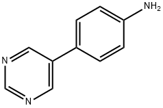 4-(嘧啶-5-基)苯胺 结构式