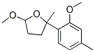 Tetrahydro-5-methoxy-2-(2-methoxy-4-methylphenyl)-2-methylfuran 结构式