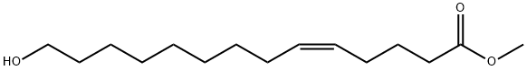 (Z)-14-Hydroxy-5-tetradecenoic acid methyl ester 结构式