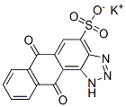 6,11-Dihydro-6,11-dioxo-1H-anthra[1,2-d]triazole-4-sulfonic acid potassium salt Structure