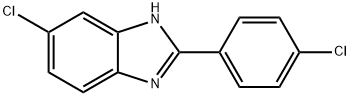 5-CHLORO-2-(4-CHLOROPHENYL)BENZIMIDAZOLE 结构式