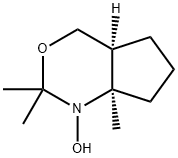 Cyclopent[d][1,3]oxazine, octahydro-1-hydroxy-2,2,7a-trimethyl-, cis- (9CI) 结构式
