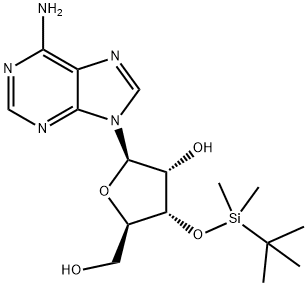3'-O-叔丁基二甲基甲硅烷基腺苷 结构式