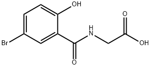 5-溴-2-羟基马尿酸, 69507-30-8, 结构式