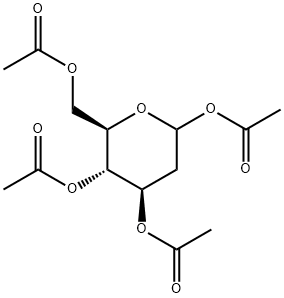 1,3,4,6-O-四乙酰基-2-脱氧-D-吡喃葡萄糖, 69515-91-9, 结构式
