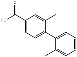4-(2-Methylphenyl)-3-Methylbenzoic acid 结构式