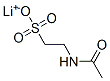 lithium 2-(acetylamino)ethanesulphonate 结构式