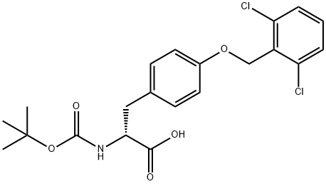 BOC-D-TYR(2,6-DI-CL-BZL)-OH 结构式