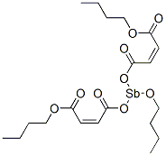 (2Z,9Z)-6-Butoxy-4,8,11-trioxo-5,7,12-trioxa-6-stibahexadeca-2,9-dienoic acid butyl ester 结构式