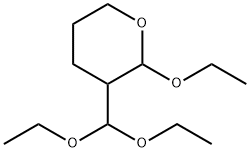 3-(DIETHOXYMETHYL)-2-ETHOXYTETRAHYDRO-2H-PYRAN 结构式