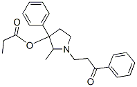 1-(2-Benzoylethyl)-2-methyl-3-phenylpyrrolidin-3-ol propionate 结构式