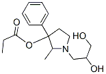 1-(2,3-Dihydroxypropyl)-2-methyl-3-phenylpyrrolidin-3-ol 3-propionate 结构式