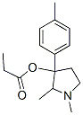 1,2-Dimethyl-3-(p-tolyl)pyrrolidin-3-ol propionate 结构式