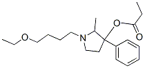 1-(4-Ethoxybutyl)-2-methyl-3-phenylpyrrolidin-3-ol propionate 结构式