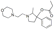 2-Methyl-1-(2-morpholinoethyl)-3-phenylpyrrolidin-3-ol propionate 结构式