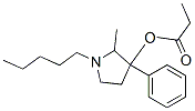 2-Methyl-1-pentyl-3-phenylpyrrolidin-3-ol propionate 结构式
