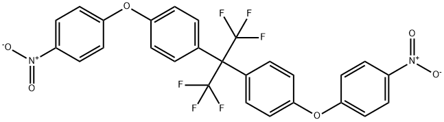 2,2-BIS[4-(4-NITROPHENOXY)PHENYL]HEXAFLUOROPROPANE 结构式