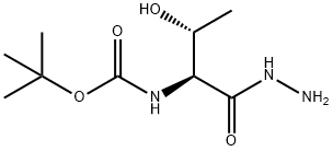 叔丁基((2S,3R)-1-肼基-3-羟基-1-氧代丁烷-2-基)氨基甲酸酯 结构式
