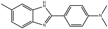 N,N-二甲基-4-(6-甲基-1H-苯并[D]咪唑-2-基)苯胺 结构式